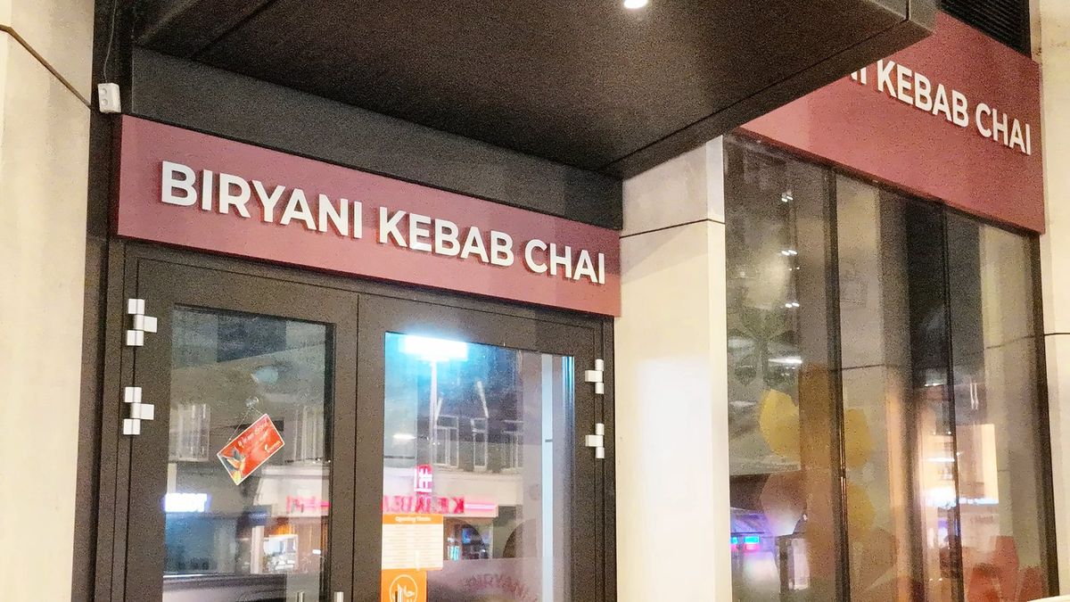 Biryani Kebab Chai fascia sign