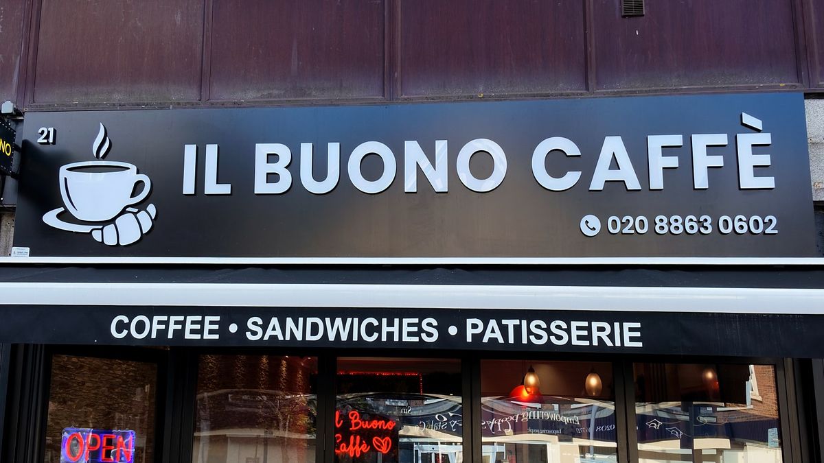 Il Buono Caffè: a real sign made by Select Print