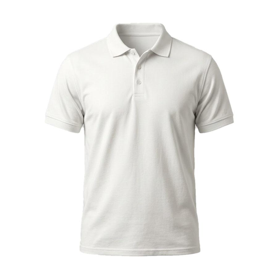 White polo shirt ready for your logo